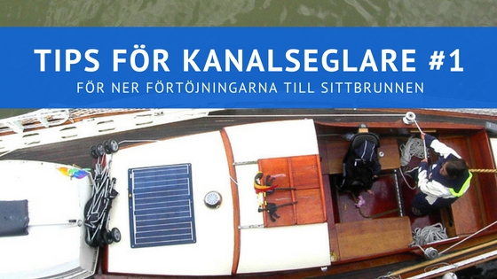 För ner förtöjningarna till sittbrunnen